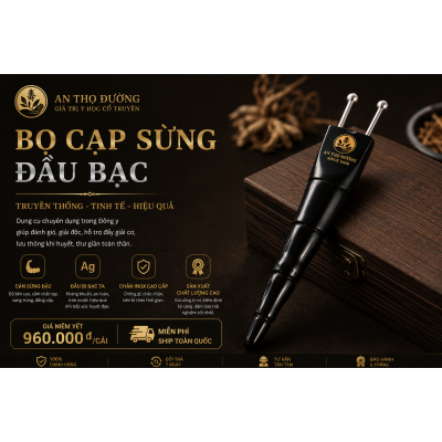 Bọ Cạp Sừng Đầu Bạc An Thọ Đường – Dụng Cụ Đánh Gió Cao Cấp, Giải Độc – Đả Thông Kinh Lạc Hiệu Quả